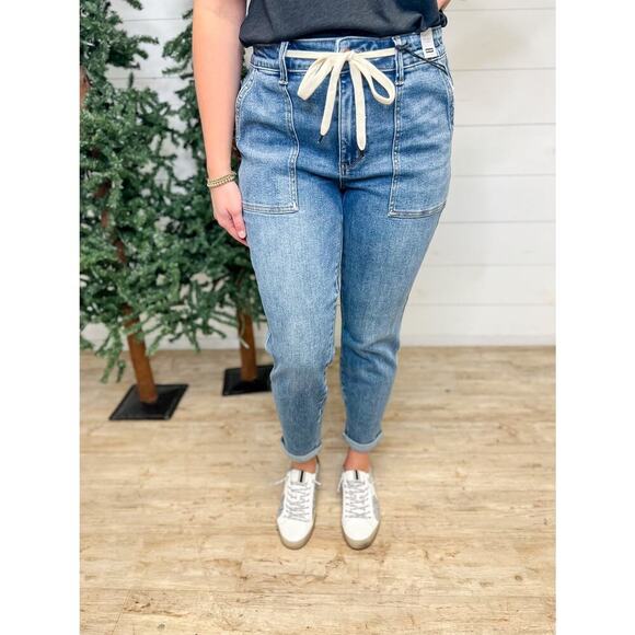 Judy Blue Denim - Judy Blue Running Free Jogger jeans sz 11 WJ191